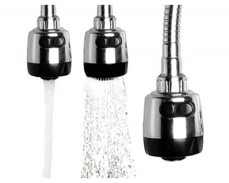 

Colorful Silicone Pivoting head 2 Multifunctional Spiral Faucet Head