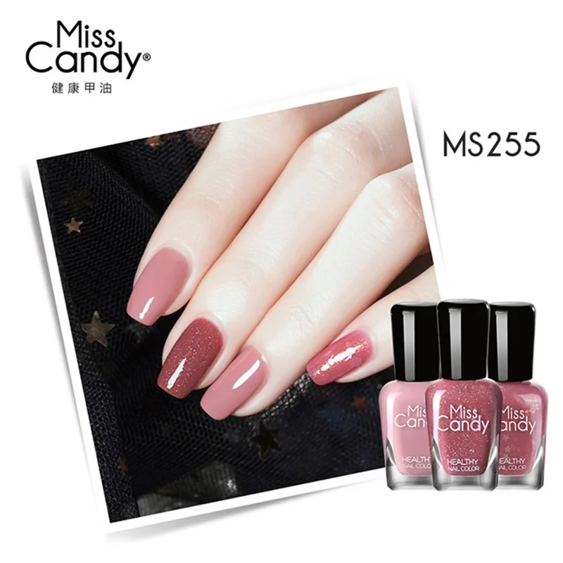 Miss Candy Health Peel Набор лаков для ногтей нетоксичный, безвкусный и безопасный Пилинг Набор лаков для ногтей - Цвет: MS255