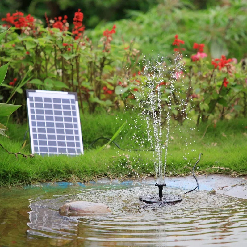 

10V 5W Solar Power Floating Fountain Water Pump Garden Landscape Pond Pool Aquarium Solar Power Garden Outdoor Fountain