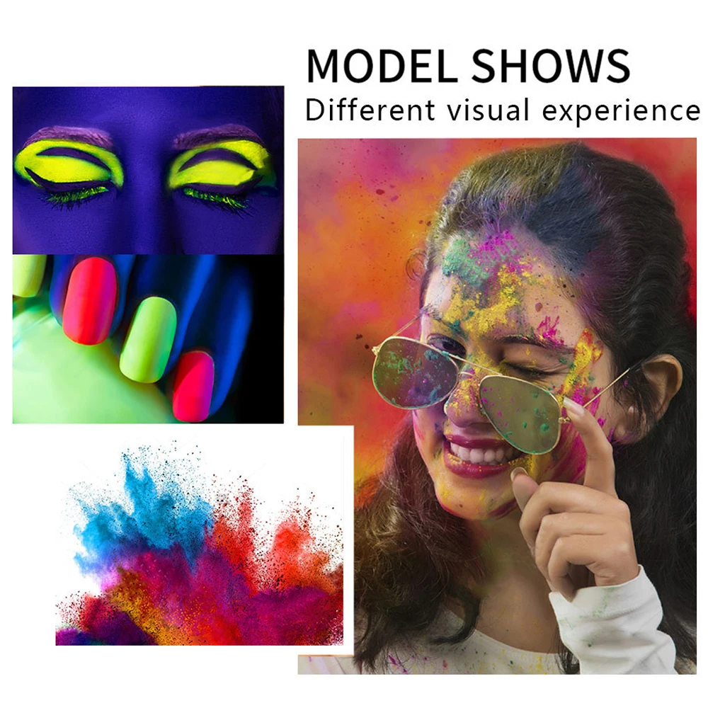 6 шт./компл. флуоресцентные неоновые пигментные тени для век палитра макияжа