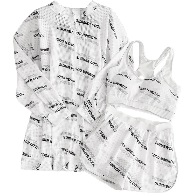 Женский комплект спортивной одежды STAERK из 3 предметов свободная майка купальный