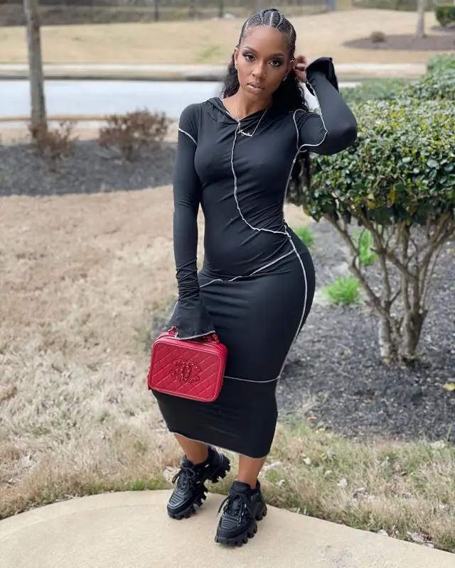 

Women clothing Fall 2021 Fashion Long Sleeve Sexy Dress Party Maxi Dresses Gothic Clothes Club Outfit Streetwear Wholesale Items