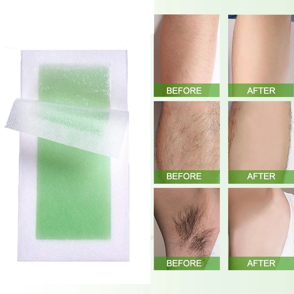 Профессиональные восковые полоски для удаления волос двухсторонняя натуральная