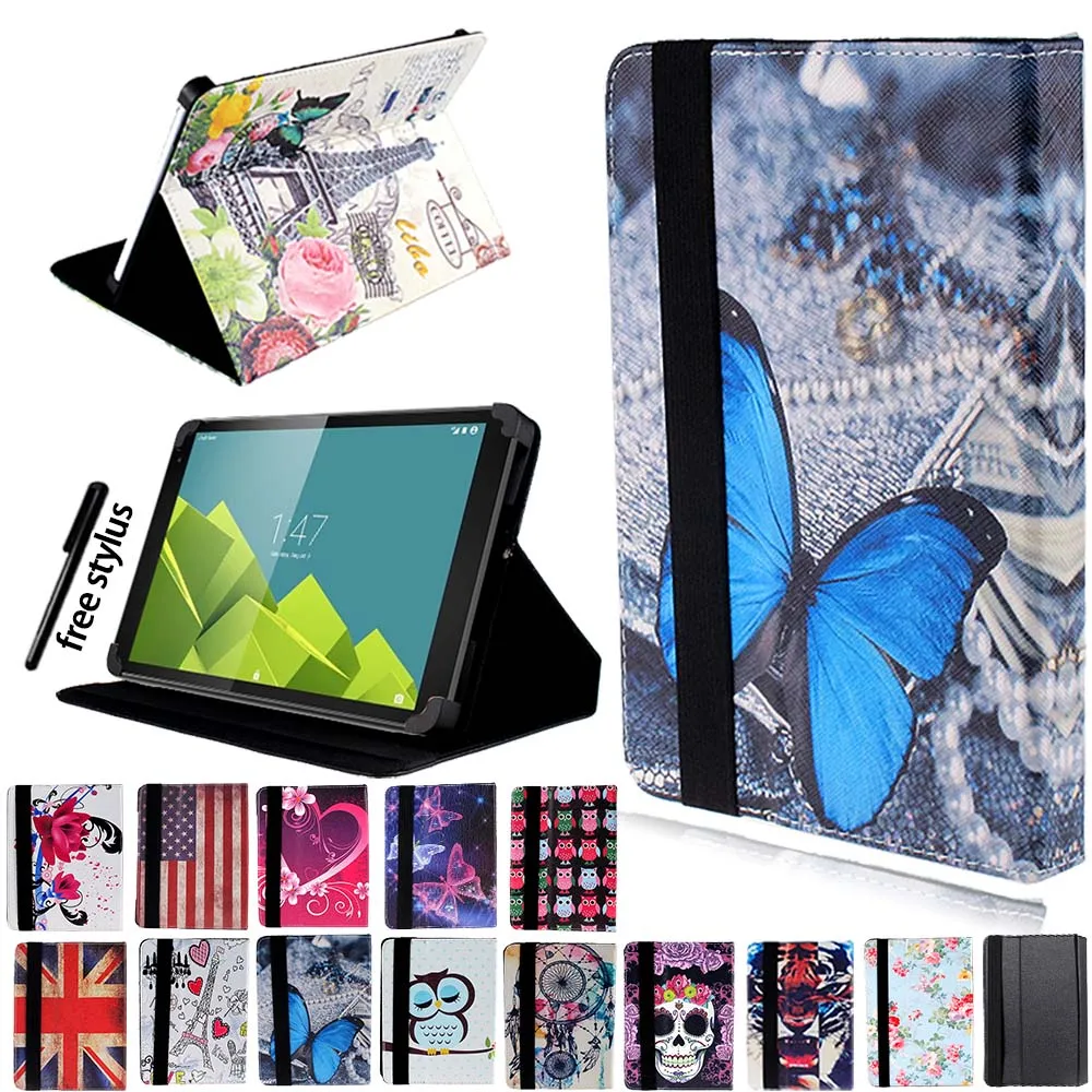 

Tablet Cover Case for Vodafone Smart Tab N8/Tab Prime 6 9.7"/Tab Prime 7 10.1" Shockproof Cartoon Pattern Flip Protective Case