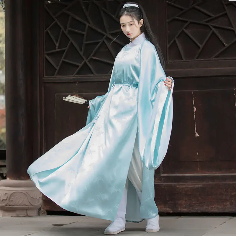 2020 New Hanfu Auspicious Girls National Customs Ming Dynasty System Round Neck Robe Will Sleeve Tradition Chinese Dress |