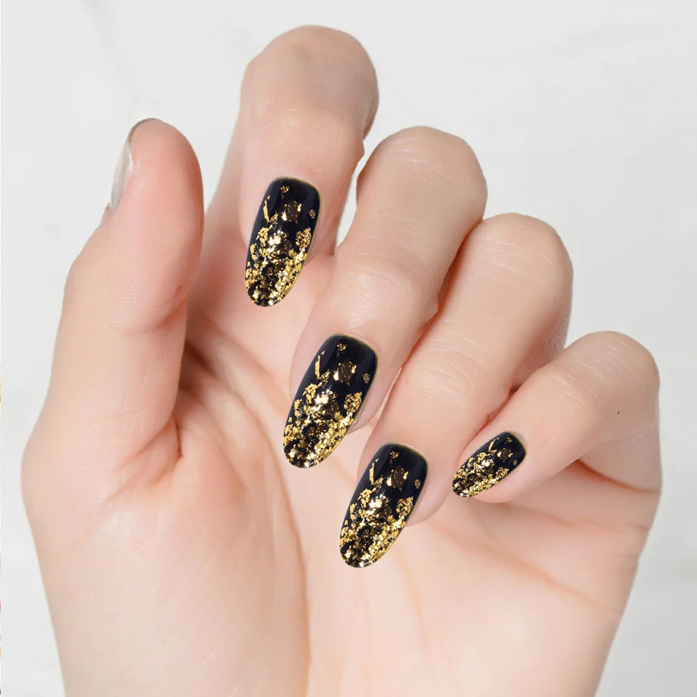 1 * мерцающая пудра для украшения ногтей Новый маникюр Фольга блестящий порошок