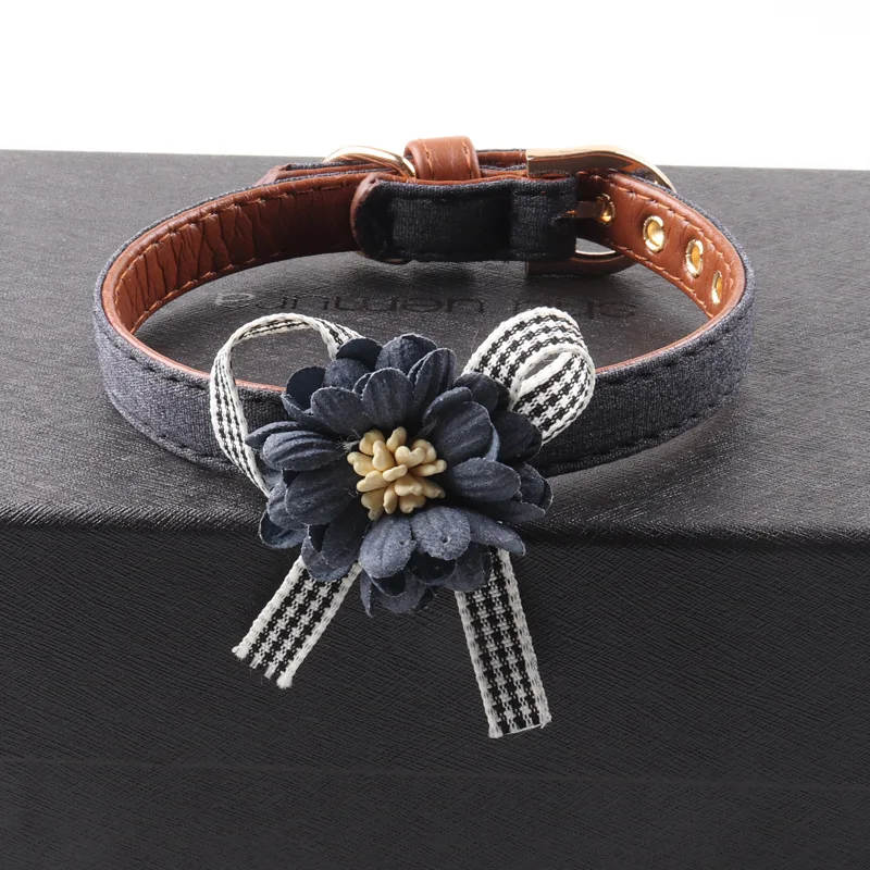 Милый воротник для кошек цветок кружевное украшение ожерелье регулируемые