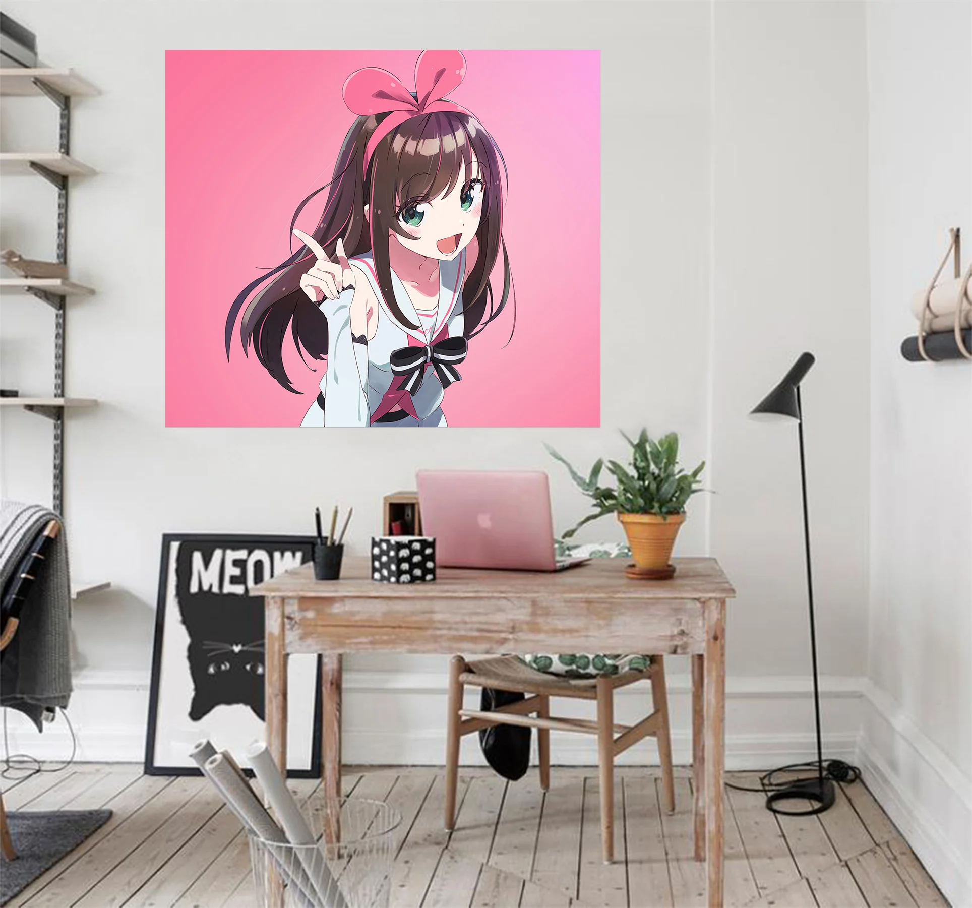 [Самоклеющиеся] 3D Kizuna Ai 121 Японские Аниме настенные наклейки AJ обои для