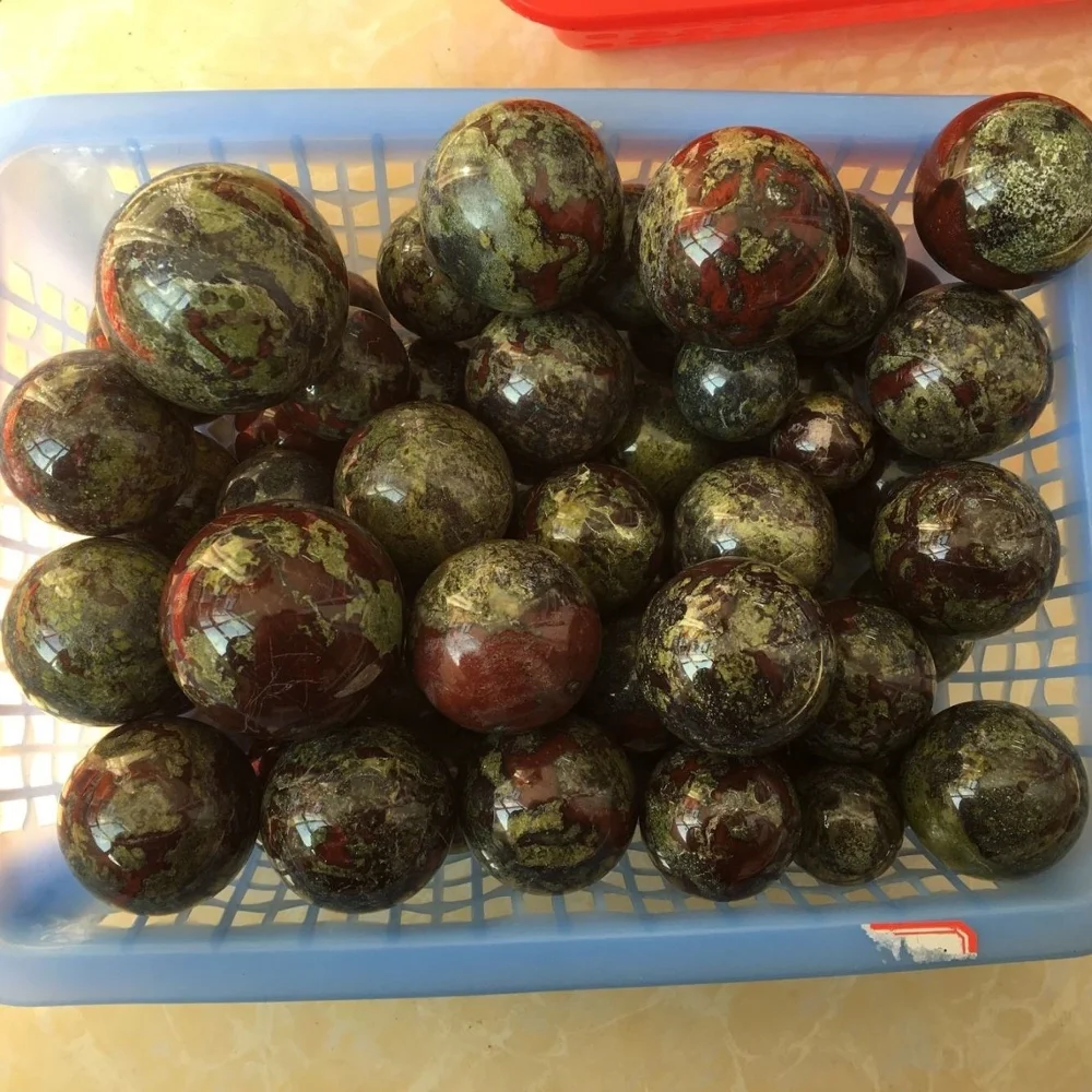 

High Quality Natural Dragon Blood Ball Crystal Stone Sphere Healing Quartz Stone For Reiki Decoration