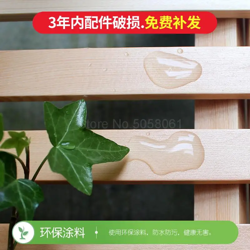  Flower shelf simple solid wood home balcony green radish multi-layer detachable folding portable indoor plant stand | Мебель