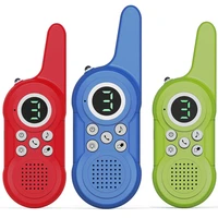 2pcsset childrens toys walkie talkie 3 channels handheld wireless transceiver machine childrens gift usb charing available