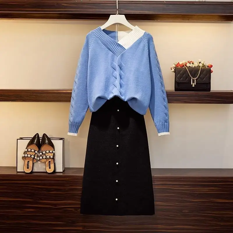 

Women's 2021 spring and autumn new style foreign style long-sleeved knitted sweater casual fashion cotton