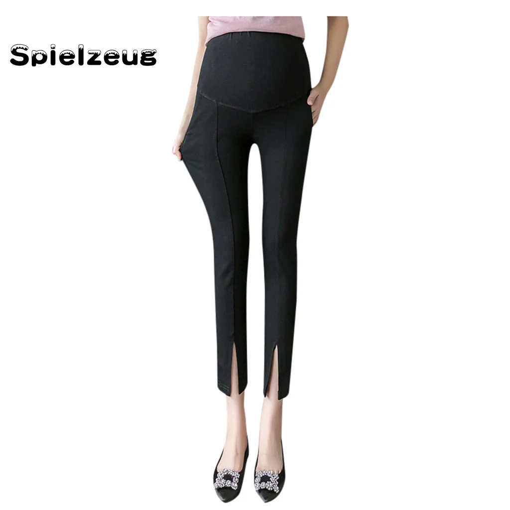 Женские леггинсы большого размера для беременных брючные Брюки высокие мягкие