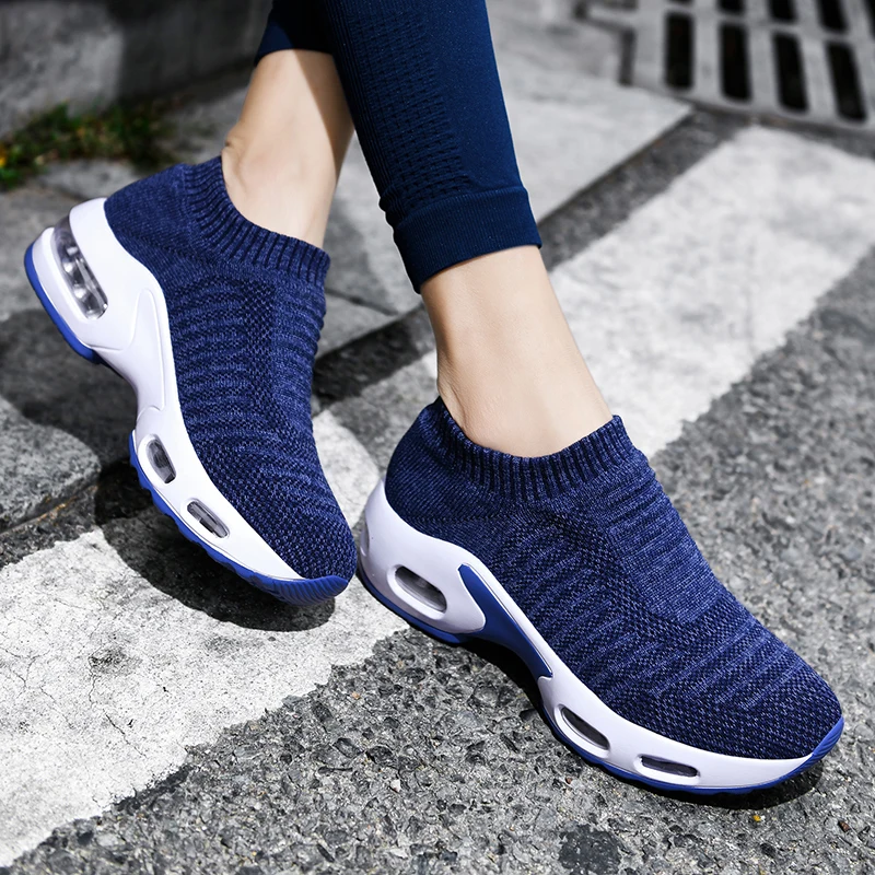 New Women's Sports Shoes Mesh Sock Sneakers Lightweight Running Shoes Outdoor Comfortable Breathable Air Sole