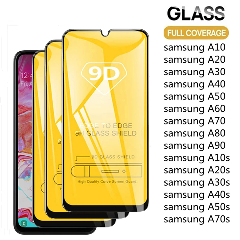 

9D 3 шт. закаленное стекло для Samsung Galaxy A10 A20 A30 A40 A50 A70 A80 A90 Защита экрана для Samsung A10s A20s A30S A50S стекло