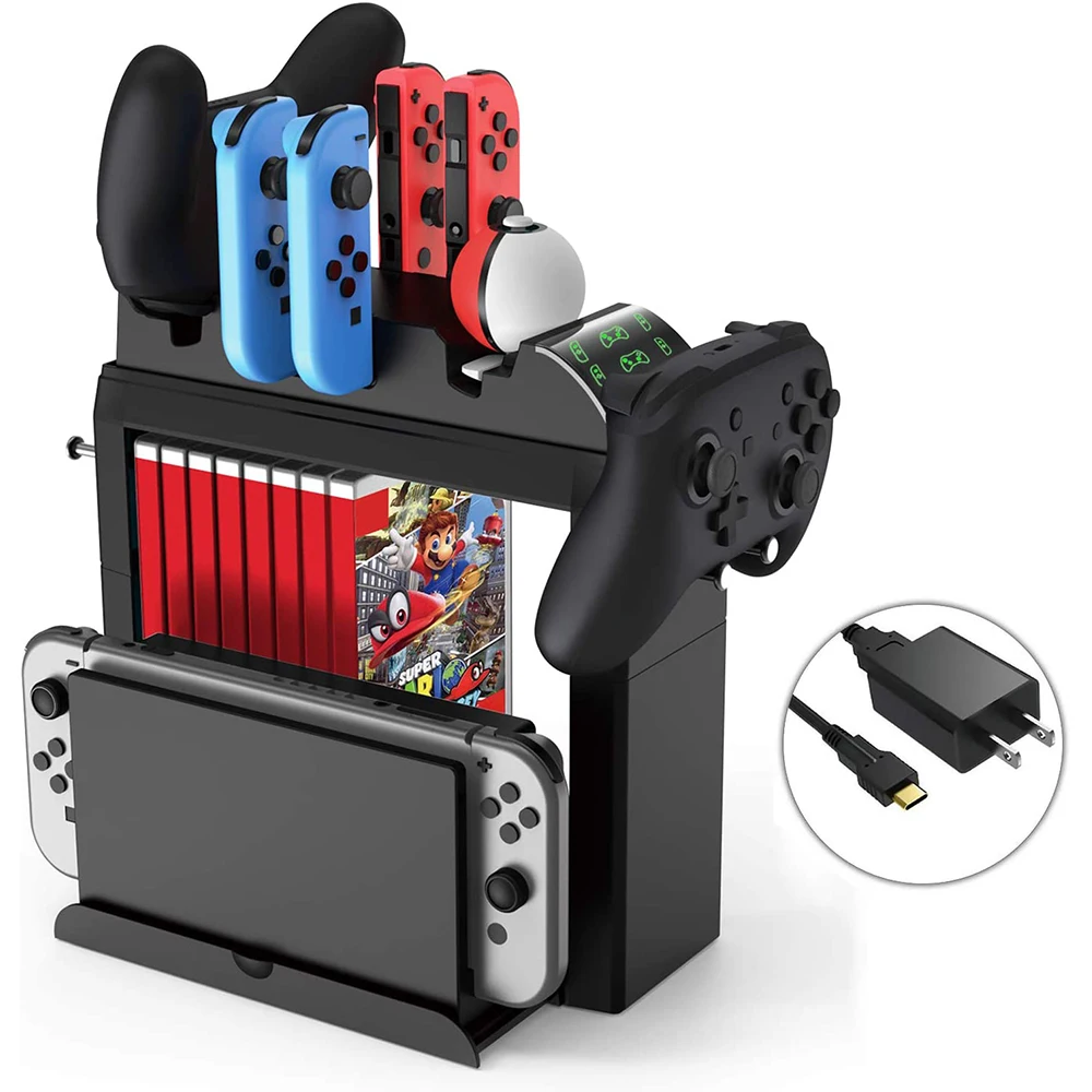 

Integration Charging Dock Station Nintend Switch Joycon Charger For Nintendo Switch NS Joy-con Controller Storage Stand Holder