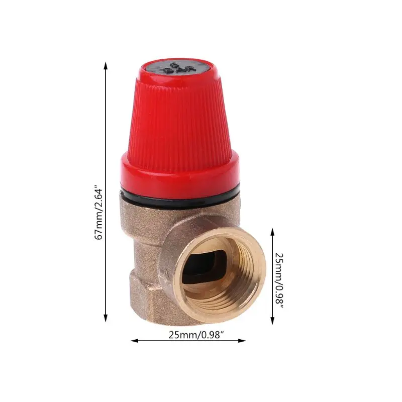 

Brass Safety Valve Drain Relief Swithch For Solar Water Heater Double Inner Wire