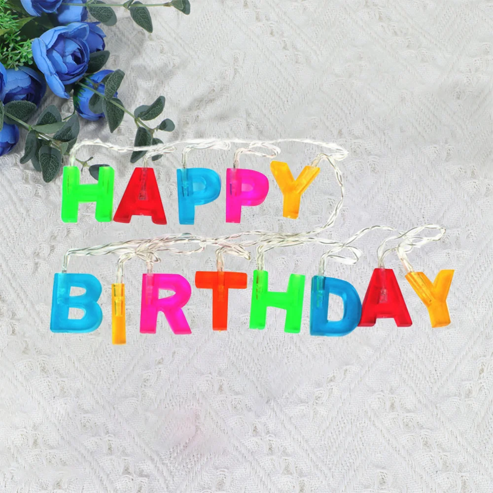 1PC 13M Long LED Letter Lamp String Birthday Party Decorative Creative English Letters for Decor | Дом и сад