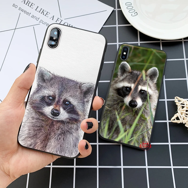 Raccoon red panda fox Silicone Case for iPhone 5 5S 6 6S Plus 7 8 11 Pro X XS Max XR | Mobile Phone Cases & Covers