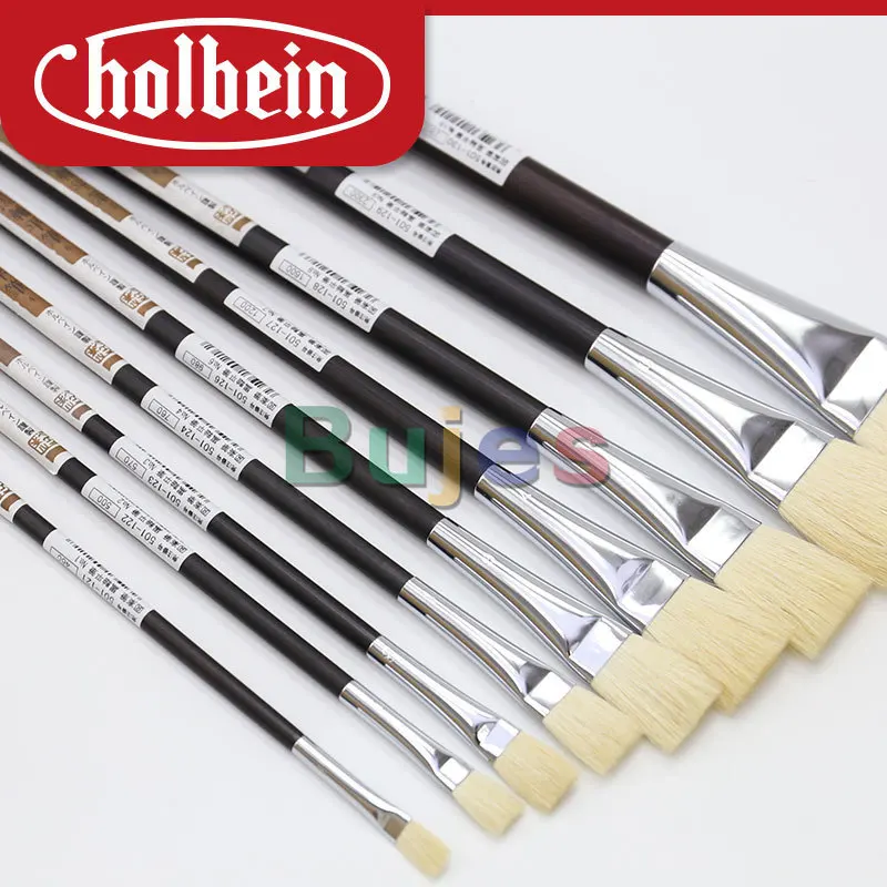 Кисть для акварели Holbein материал из козьей шерсти ручка рисования с черной осью