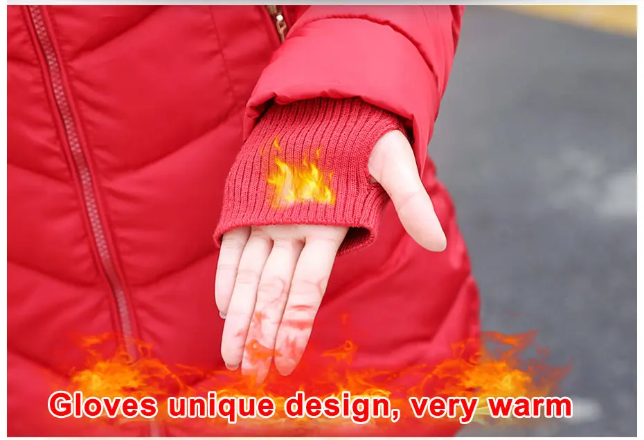 New Winter short Women Winter Jacket Womens Parkas Gloves warm detachable fur collar detachable hat Slim coat Snow loading