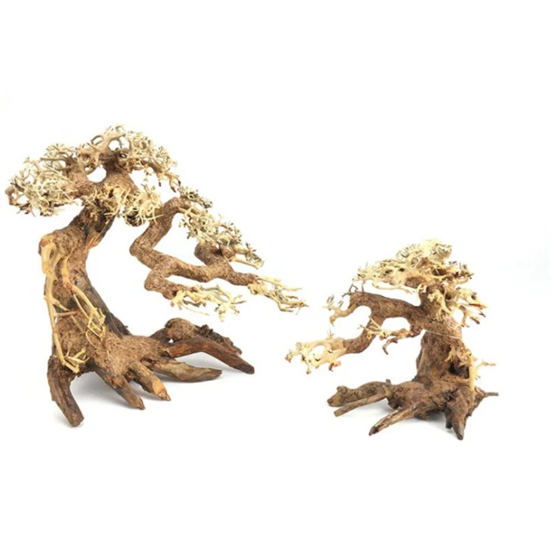 Украшение для аквариума из леса веточки аквариум бонсай мох ствол натурального