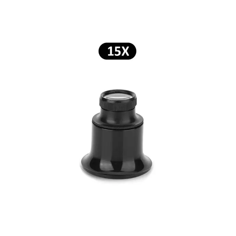 15X Увеличительное стекло, 10 x/15 x/20 xEye Лупа для ремонта часов увеличительное 50PF - Цвет: 15X