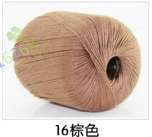 16 5 шт.* 50 г пряжа для вязания linha de croche шелковая нить для наращивания вязания игл вязание хлопок ручная работа белье t50 - Цвет: 16