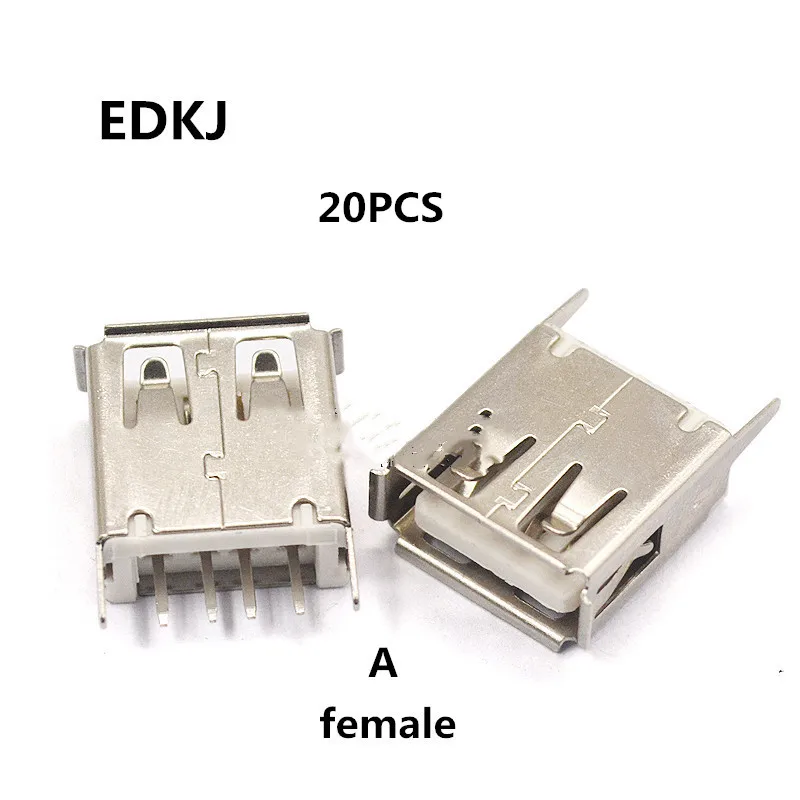 

USB interface female socket male square port micro connector socket connector type a type B patch straight insertion curved