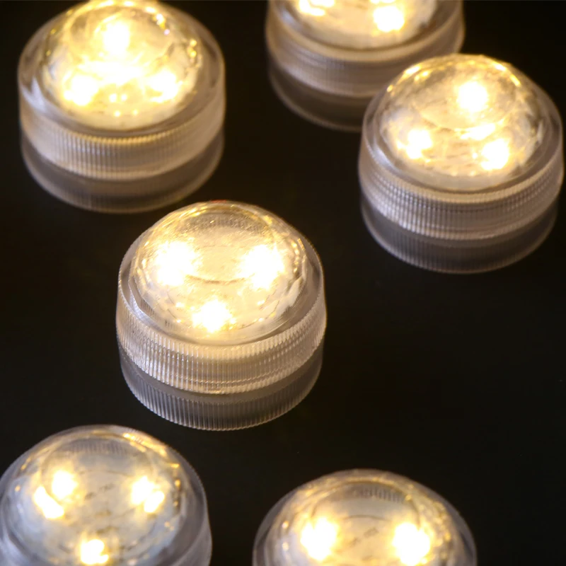 Погружные Светодиодные светильники 10 шт. разноцветные с пультом дистанционного