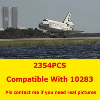new 2354pcs space shuttle model building blocks space agency discovery space shuttle bricks creative toys for kids gifts 10283