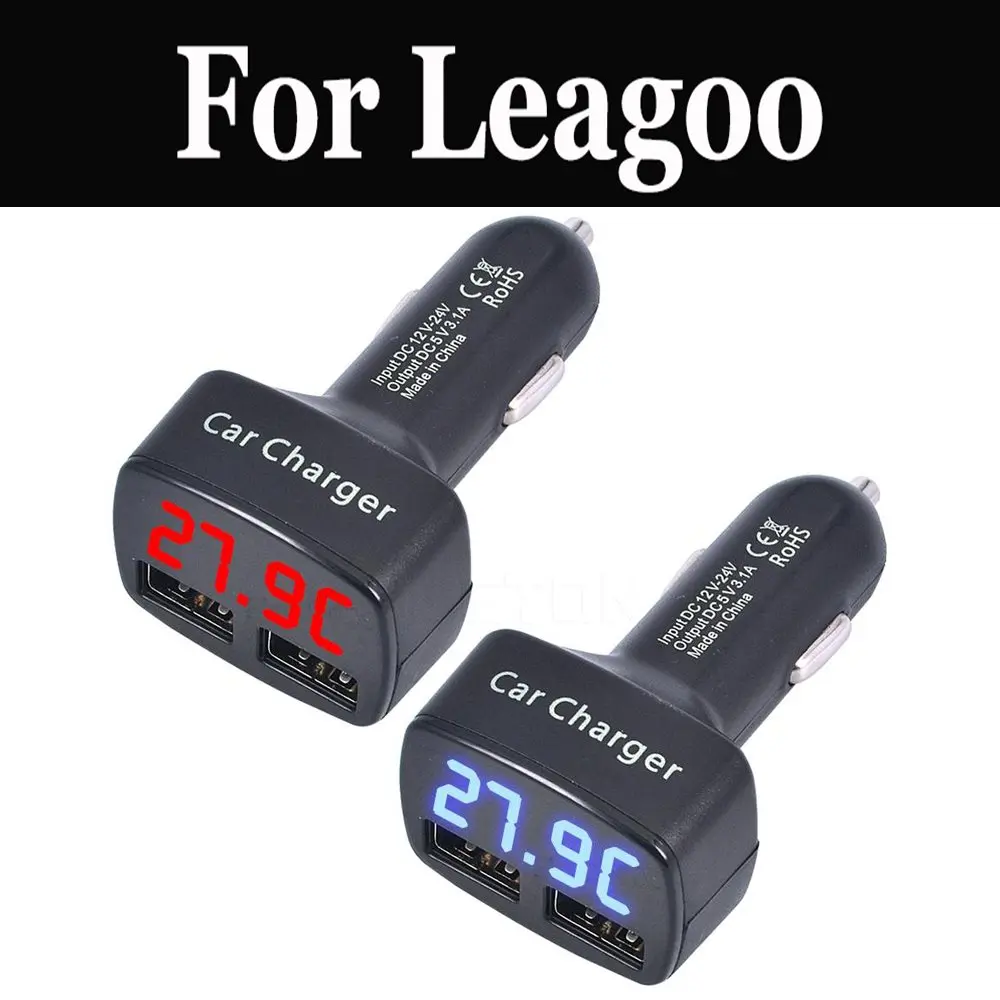 Автомобильное зарядное устройство с двумя ЖК дисплеями 5 В 3 1 А|Зарядные