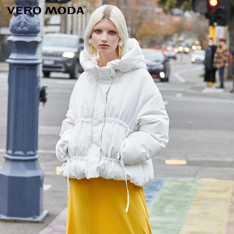 Vero Moda женский Двусторонний пуховик с капюшоном на шнуровке | 319423513