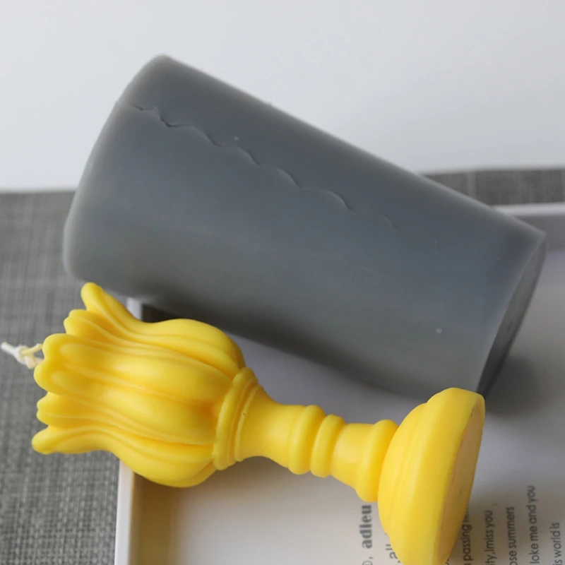 

3D Tulip Candle Silicone Mold Soap Crayon Wax Mould Home Ornaments Decorations Making Supplies