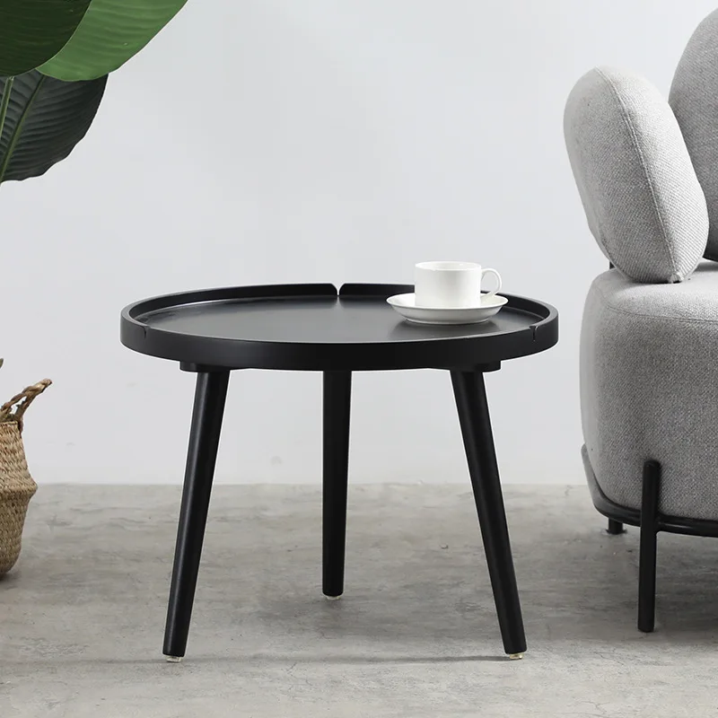 

Black Coffee Tables Round Modern Design Wooden Living Room Coffee Tables Furniture Outdoor Kaffee Tische Coffee Tables BG50CT