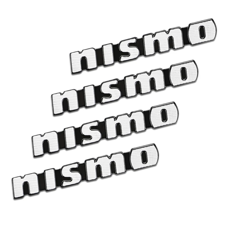 10pcs 3D Aluminum Badge Emblem Sticker for Nissan Nismo Accessories Car Styling Audio Decorate | Автомобили и мотоциклы