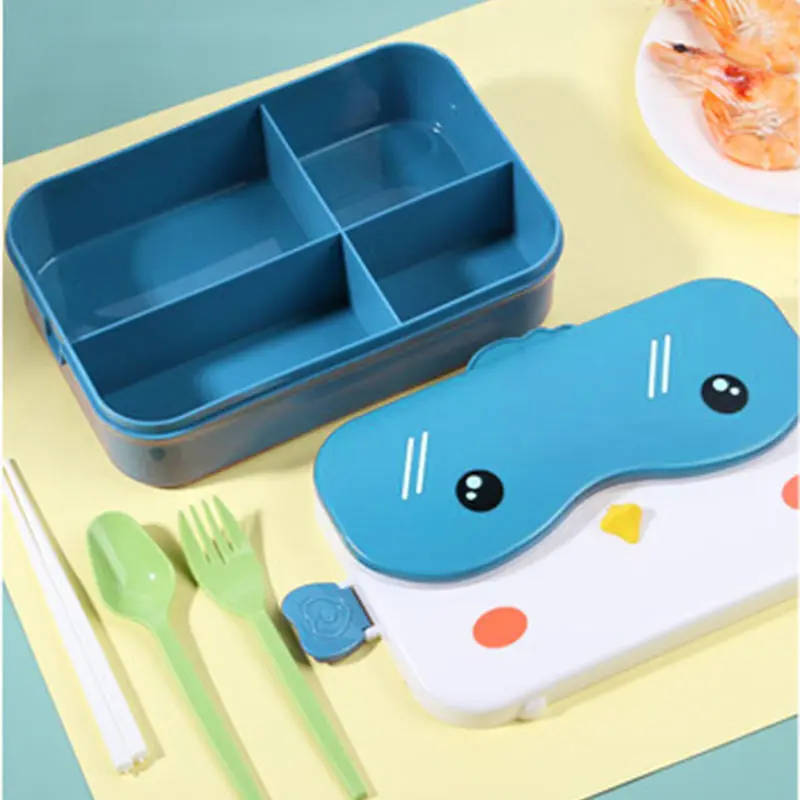 Школьный Ланч-бокс для детей Bento прямоугольный герметичный пластиковый