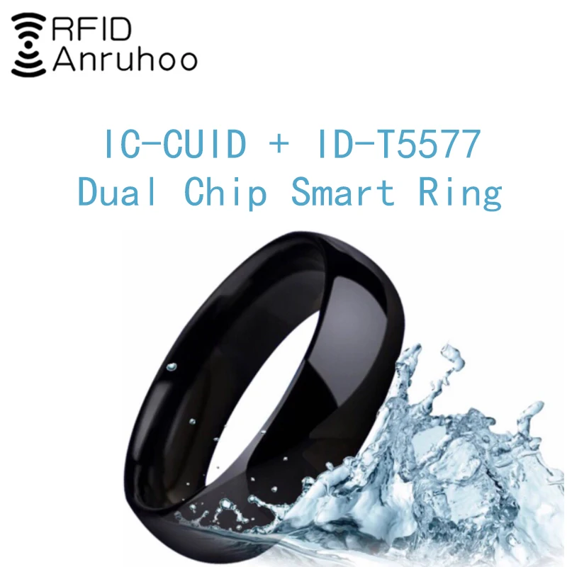 RFID с двумя ЧИПАМИ Smart Ring (умное кольцо перезаписываемый CUID карты Копировать T5577
