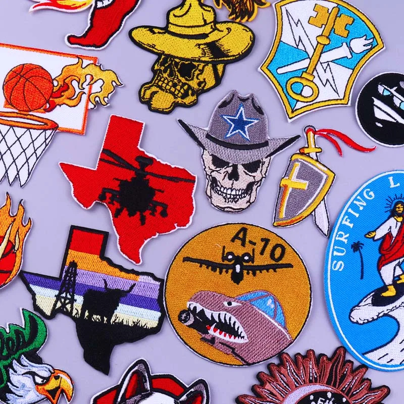 Патчи для одежды Prajna штата Техас наклейка с рисунком значки искусственного