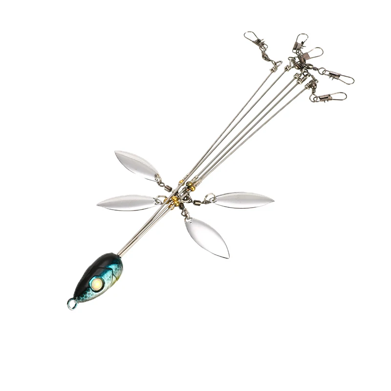 5 Arm 8 Bladed Bass Fishing Alabama Umbrella Group Lure Snap Swivel Spinner Freshwater Saltwater | Спорт и развлечения