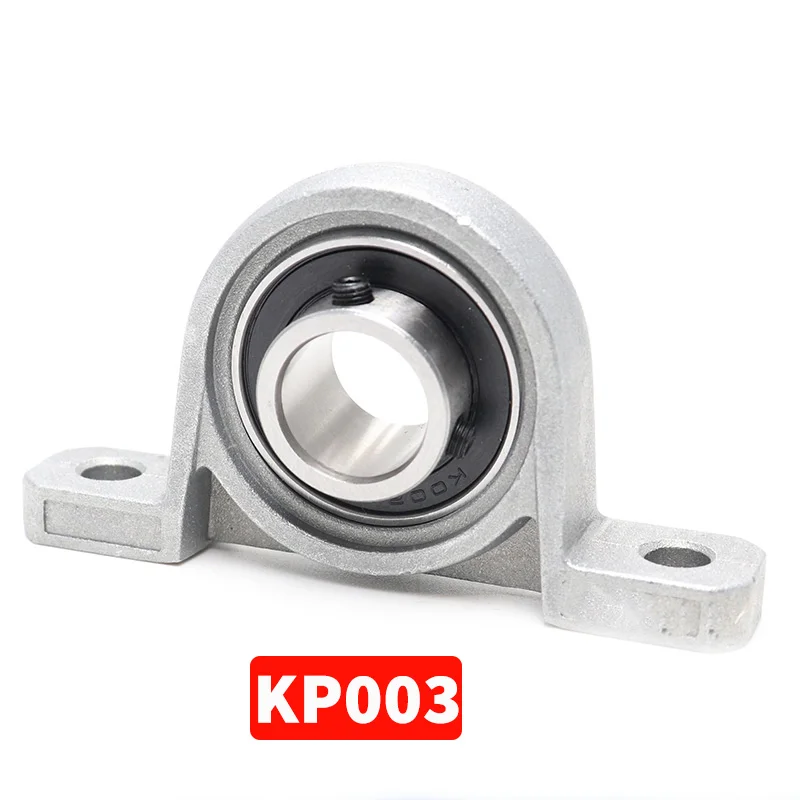 

KP003 1 шт. Горизонтальный Вертикальный подшипник KP03 подшипник с винтовым креплением, Шариковая подушка, наволочка из цинкового сплава KP003 17 мм