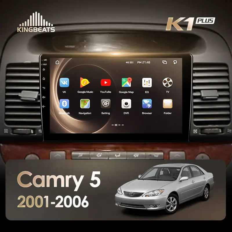 KingBeats штатное головное устройство for Toyota Camry 5 2001 2006 GPS Android 8.1 автомагнитола на андроид магнитола для Тойота Камри 5 xv30 автомобильная мультимедиа Octa Core 8 core*1.8G DDR4 2G ROM 32G RAM / 4+64G