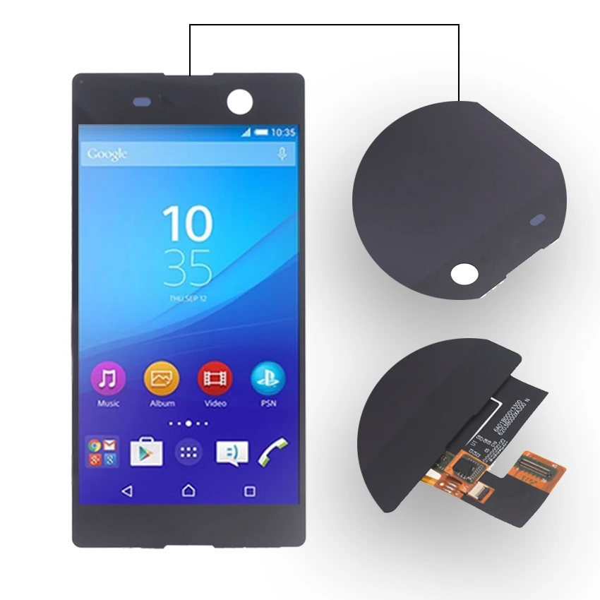 Для Sony Xperia M5 ЖК-дисплей сенсорный экран рамка дигитайзер сборка E5603 E5606 E5653 для SONY