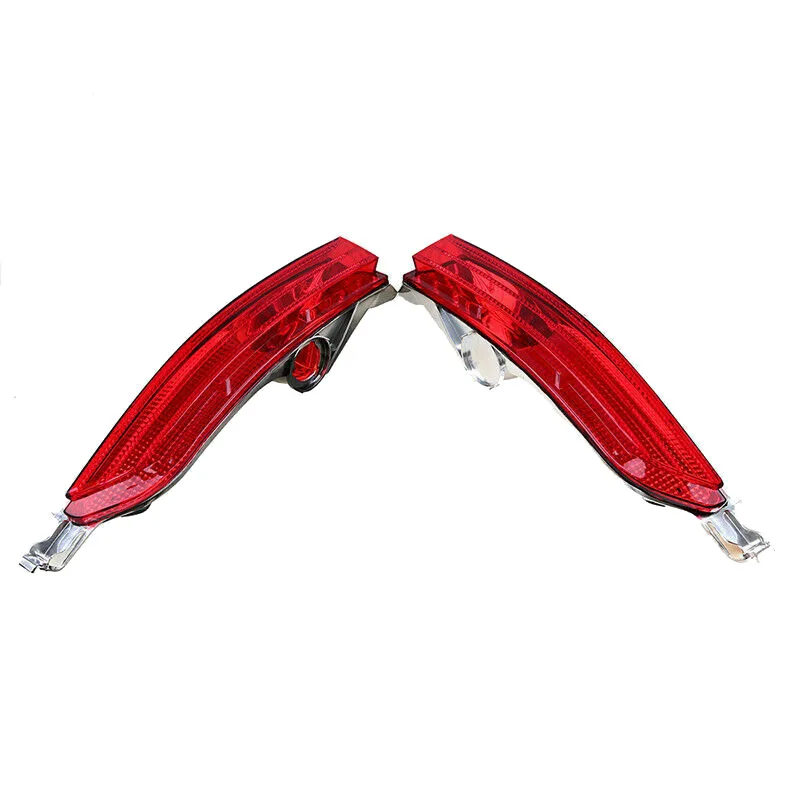 

2Pcs Car Rear Bumper Reflector Light Red Lens For-VW Touareg 11-14