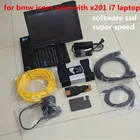 Горячая Распродажа для BMW ICOM следующий диагностический сканер с ноутбуком X201T 062021 SSD программным обеспечением Win10