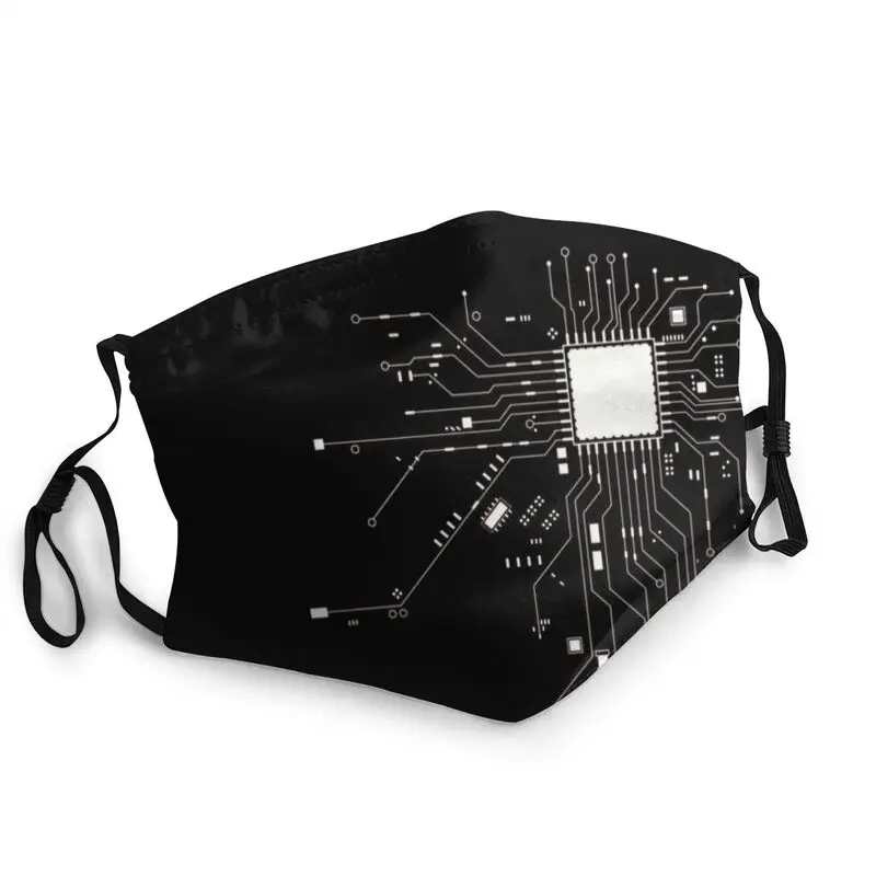 

CPU Computer Heart Face Mask Adult Men Anti Haze Geek Nerd Freak Hacker Mask Protection Cover Respirator Washable Mouth Muffle