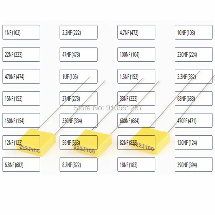 20 шт. корректирующий конденсатор 100 в НФ 152J 332J 15нф 153J 27нф 273J 33нф 333J 68нф 683J 150нф 154J