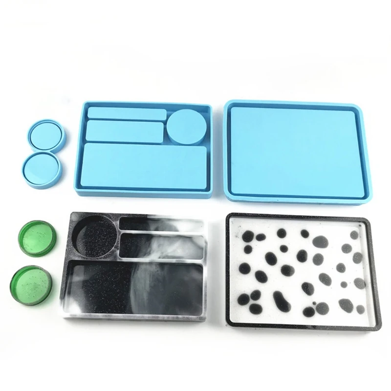

Serving Board Fruit Snack Tray Epoxy Resin Mold Makeup Storage Box Silicone Mould DIY Crafts Jewelry Organizer Casting Tools