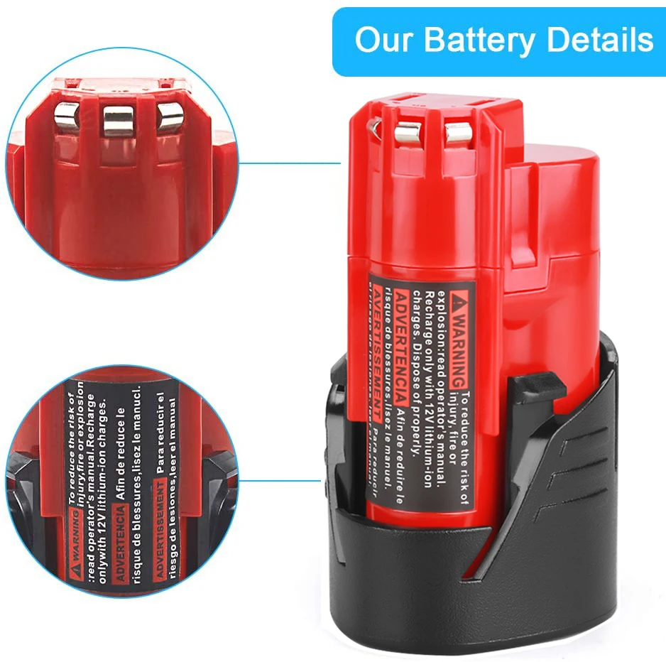 Аккумуляторная батарея 12 в 3000 Ач для Milwaukee M12 XC аккумуляторные инструменты мАч В