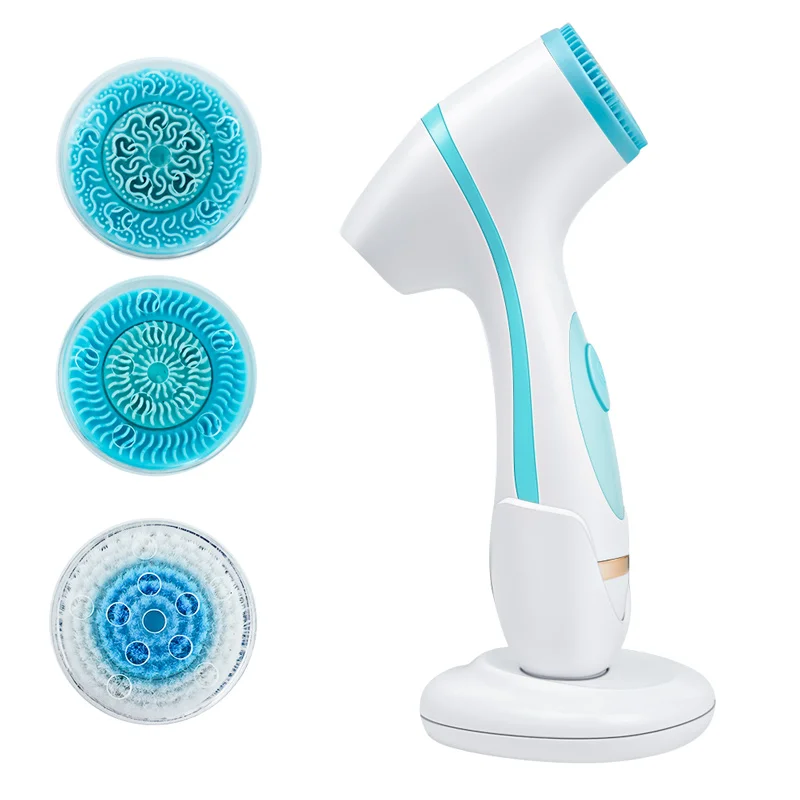 Силиконовая щетка VENKY 3 в 1 для лица массажер Электрический ультразвуковой